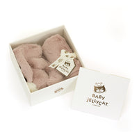 Jellycat Bashful Luxe Bunny Rosa Soother with Gift Box