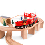 *COMING SOON* Melissa & Doug Wooden Swivel Bridge Train Set