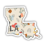 Big Moods Louisiana Colorful Vinyl Stickers