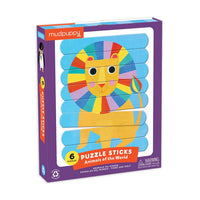 *NEW* Mudpuppy Animals of the World Puzzle Sticks