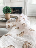 *COMING SOON* Little Hometown Muslin Swaddle Blanket - Aw, Shucks!
