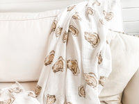 *COMING SOON* Little Hometown Muslin Swaddle Blanket - Aw, Shucks!