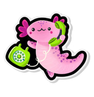 Exclusive Extra Celestial Axolotl Acrylic Pin