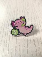 Exclusive Extra Celestial Axolotl Acrylic Pin