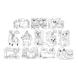 Ooly Undercover Art Hidden Pattern Coloring Activity Cards - Dog Days