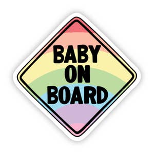 Big Moods 'Baby on Board' Vinyl Stickers