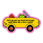 *NEW* Krystan Saint Cat Bad Driver Frog Vinyl Sticker