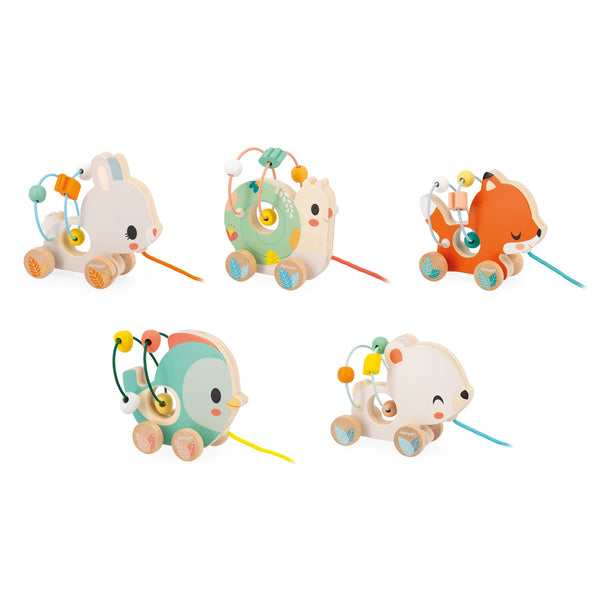 Janod Pull-Along Animal Bead Mazes