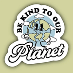 Indigo Maiden 'Be Kind to Our Planet' Vinyl Sticker