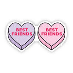Big Moods 'Best Friends' Double Heart Vinyl Sticker