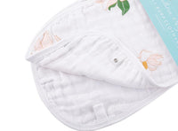 Little Hometown 2-in-1 Burp Cloth & Bib: Southern Magnolia