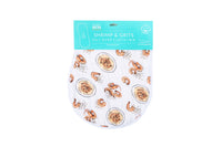Little Hometown 2-in-1 Burp Cloth & Bib: Shrimp & Grits