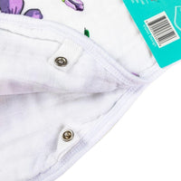 Little Hometown 2-in-1 Burp Cloth & Bib: Violet