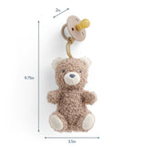 Itzy Ritzy Bitzy Pal Natural Rubber Pacifier & Lovey - Bear