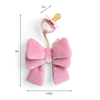 *NEW* Itzy Ritzy Bitzy Pal Natural Rubber Pacifier & Lovey - Bow