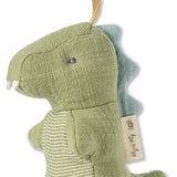 Itzy Ritzy Bitzy Pal Natural Rubber Pacifier & Lovey - Dino