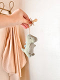Itzy Ritzy Bitzy Pal Natural Rubber Pacifier & Lovey - Dino