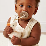 *COMING SOON* Itzy Ritzy Bitzy Pal Natural Rubber Pacifier & Lovey - Goose