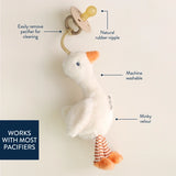 *COMING SOON* Itzy Ritzy Bitzy Pal Natural Rubber Pacifier & Lovey - Goose