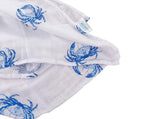 *COMING SOON* Little Hometown Muslin Swaddle Blanket - Blue Crab