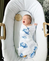*COMING SOON* Little Hometown Muslin Swaddle Blanket - Blue Crab