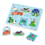 Melissa & Doug Nursery Rhyme Sound Puzzle - Blue
