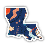 Big Moods Louisiana Colorful Vinyl Stickers