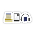 Big Moods Books and Music Vinyl Sticker