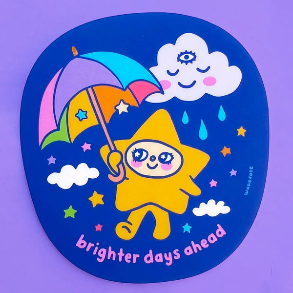 *NEW* Wokeface 'Brighter Days Ahead' Vinyl Sticker
