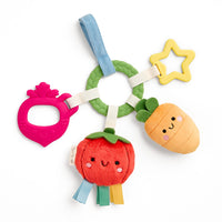 *NEW* Itzy Ritzy Bitsy Busy Ring Teething Activity Toy - Veggie