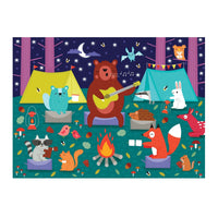 *NEW* Mudpuppy Scratch & Sniff 60 Piece Puzzle: Campfire Friends