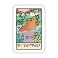 Big Moods 'The Capybara' Tarot Card Vinyl Sticker