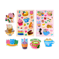 Ooly Stickiville Cat Cafe Chocolate Scented Stickers