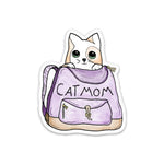Big Moods 'Cat Mom' Backpack Vinyl Sticker