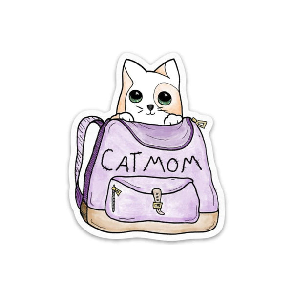 Big Moods 'Cat Mom' Backpack Vinyl Sticker