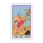 Big Moods 'The Cat Mom' Tarot Card Vinyl Sticker