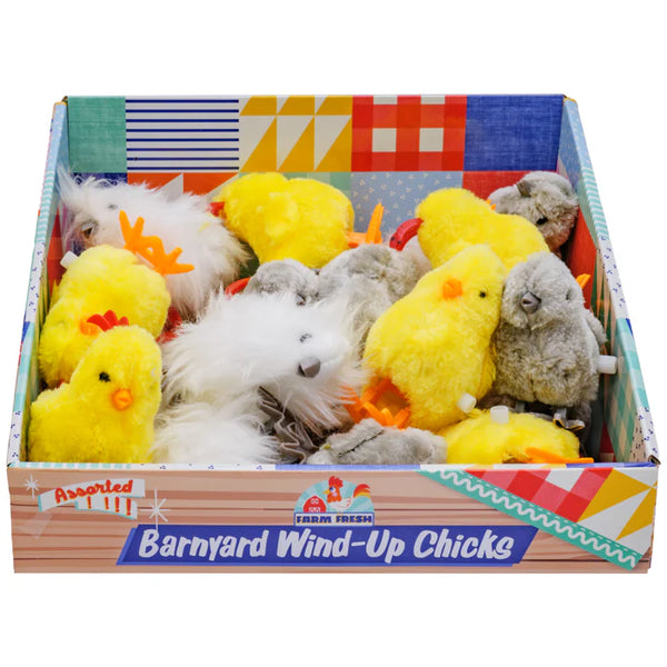 *NEW* Toysmith Farm Fresh Barnyard Wind-Up Chicks