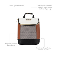 Itzy Ritzy Chill Like a Boss Bottle Bag - Coffee & Cream