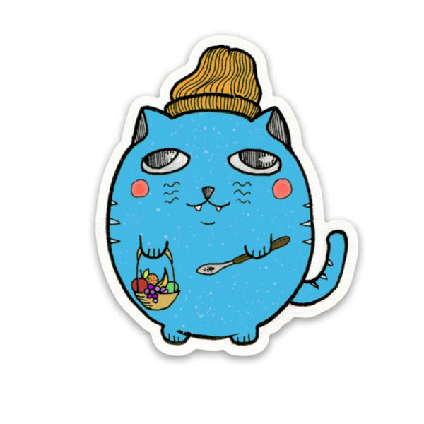 Big Moods Chill Cat Vinyl Sticker