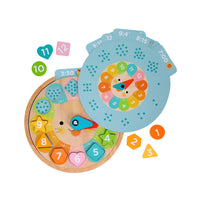 *NEW* Multi-Language + Counting + Colors Wooden Learning Clock