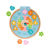 *NEW* Multi-Language + Counting + Colors Wooden Learning Clock