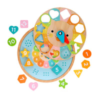 *NEW* Multi-Language + Counting + Colors Wooden Learning Clock