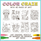 *NEW* Color Craze Coloring Book - Cutie Critter Cafe