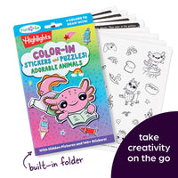 *NEW* Color-in Stickers and Puzzles! Adorable Animals