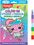 *NEW* Color-in Stickers and Puzzles! Adorable Animals