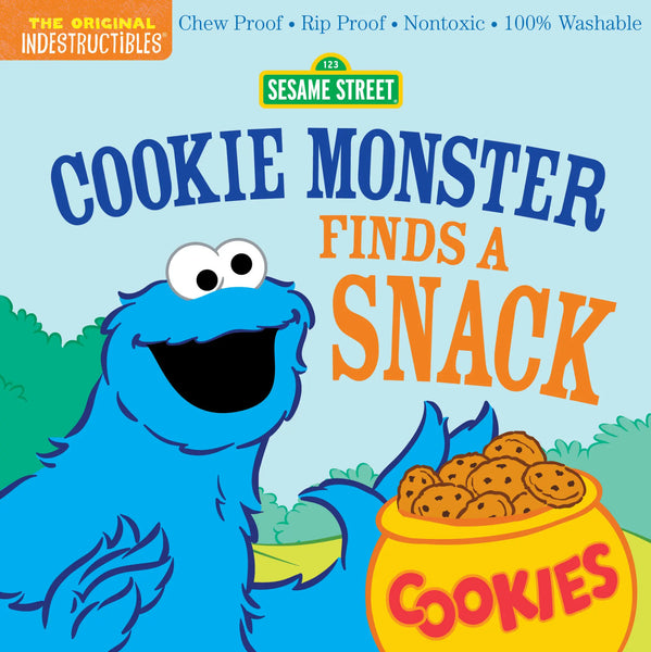 *NEW* Indestructibles Books - Sesame Street: Cookie Monster Finds a Snack