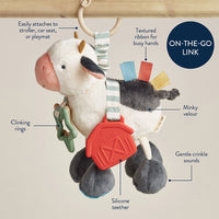 Itzy Ritzy Link & Love Cow Activity Plush