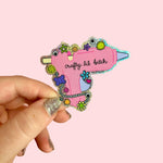 *NEW* The Peach Fuzz 'Crafty Lil Bitch' Glitter Vinyl Sticker