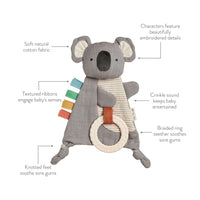 Itzy Ritzy Bitzy Crinkle Sensory Toy with Teether - Koala