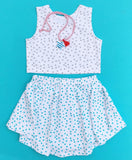 *FINAL SALE* June and January Crop Tank Top - Dots